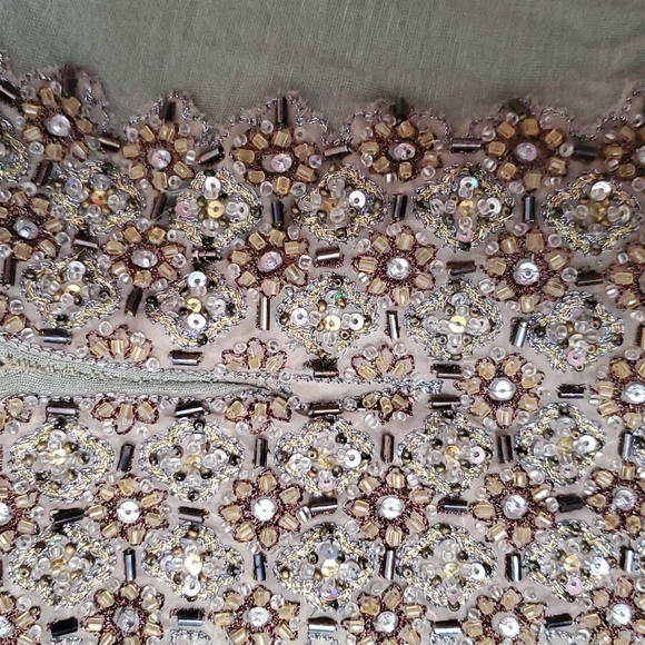 Jersey embellished Indian Boho top - Picture 3 of 10